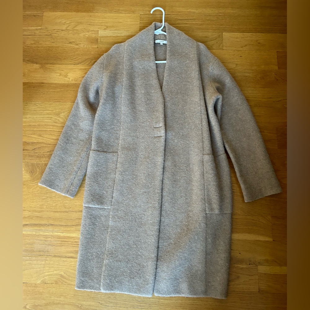 Vince Tan Wool Coat